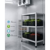 3 Katlı Paslanmaz Krom Raf Inox Soğuk Oda Rafı Buzhane Rafı Mutfak Banyo Islak Zemin Rafı Akvaryum Rafı 43X60 Cm 100 Cm 1.00 Mm