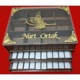3 Katlı Tesbih Saat Ve Takı Dolabı Kutusu