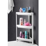 3 Katlı Üçgen Köşe Rafı - Plastik - Banyo, Mutfak, Balkon, Kiler Düzenleyici Raf