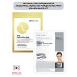 3 Katmanlı Gold Göz Maskesi Ve Sıkılaştırıcı, Aydınlatıcı, Yumuşatıcı Platinum Kolajen Maske Seti