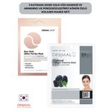 3 Katmanlı Rose Gold Göz Maskesi Ve Arındırıcı Ve Pürüzsüzleştirici Kömür Özlü Kolajen Maske Seti