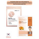 3 Katmanlı Rose Gold Göz Maskesi Ve Sakinleştirici Destekleyici Ve Besleyici Aynısefa Özlü Kolajen Maske Seti 2 Adet