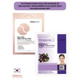 3 Katmanlı Rose Gold Göz Maskesi Ve Sıkılaştırıcı, Nemlendirici Acai Çileği Özlü Kolajen Maske Seti