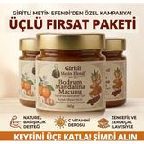 3 Kavanoz Giritli Metin Efendi Bodrum Mandalina Macunu Zencefil, Zerdeçal, Havlıcan, Nane, Kekik, Okaliptus Yağı Içeren Macun 3X240 Gr