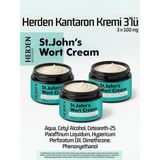 3 Kavanoz Herden Kantaron Kremi 3 x 100 Mg