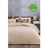 3 Kg Embos Baskılı Pamela Kalın Çift Kişilik Battaniye 230x240 Cm Cappuccino