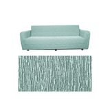 3 Kişilik Jakarlı Düz Desen Lastikli Koltuk Kılıfı Çekyat Koltuk Örtüsü Streç Esnek kanepe kılıfı mint 180 x 230