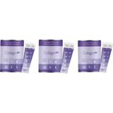 3 Kutu Powder Collagen 300G, 5 Tip Toz Kolajen 10.000MG x 30 Şase & Multivitamin Çilek Aromalı