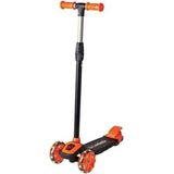 3 LED Işıklı 3 Tekerlekli Yüksek Ayarlı Turuncu Scooter +3 Yaş 3+ Yaş Mavi