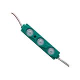 3 Lensli Modül Led Yeşil 12 Volt 1.2 Watt 2835 10 Adet
