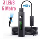 3 Lensli Wifi Yılan Kamera 5 Metre