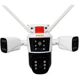 3 LENSLI,12MP Wifi Ip Ptz Kamera, Renkli Gece Görüşlü, Hava Şartlarına Dayaıklı - Standart