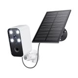 3-Link Güneş Güvenlik Kameraları Kablosuz Dış Mekan, Wi-Fi Solar Kamera Dış Mekan Ev Güvenliği için Dış Mekan Kablosuz, Aylık Ücret Yok, Hareket Algılama, Spot Işık, Siren, Alexa Uyumlu, Sadece 2.4G
