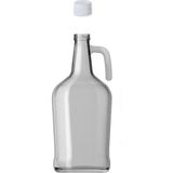 3 Litre Kulplu Galon Cam Şişe Yağlık Plastik Kapaklı Şeffaf Yağdanlık FMA04357