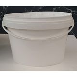 3 Litre Plastik Kova - Beyaz - 3 Lt Saplı - Sızdırmaz Kilitli Çok Amaçlı Kapaklı Kova - Boya Kovası , Zeytin Kovası , Saksı Vb Alanlarda Kullanılabili Çok Renkli