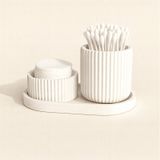 3 Lü Beton Banyo Düzenleyici Set Beyaz