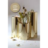 3 Lü Gold Krom Parlak Yüzey Mumluk Dekoratif Tealight Set Mum