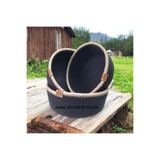 3 Lü Hasır Sepet Dekoratif Sepet Organizer Düzenleyici Saklama Kutusu Handmade 1001000009150