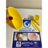 3 Lü Maske Karıştırma Kabı Seti - Silikonlu Kırılmaz