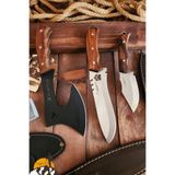 3 Lü Outdoor Balta Bıçak Seti Kamp Baltası Bıçak Şef Bıçağı Nacak Budama Baltası Lzbltdx