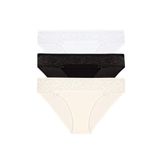 3 lü Paket Şahin Bayan Dantelli Likralı Bikini Külot 30623
