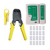 3 Lü Pense + Test+ 100 Adet Rj45 Network Seti