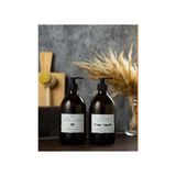 3 lü Set 6 Parça Cam 2li 750ml Yağdanlık Cam Amber 300ml 2li sıvı Sabunluk 2li Amber Pamukluk Yağlık