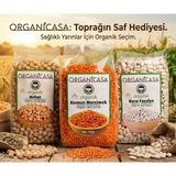 3 Lü Set Organicasa Organik Kuru Fasülye 750 gr + Organicasa Organik Nohut 750 gr + Organicasa Organik Kırmızı Mercimek 750 gr