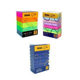 3 Lü Silgi Seti(8 Li Curved Sınav+ 8 Li Curved Rainbow+ 10 Lu Neon Silgi)