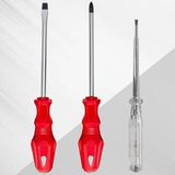 3 Lü Tornavida Seti Düz Tornavida - Yıldız Tornavida - Kontrol Kalemi Midastech - Renkli