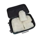 3 Lü Valiz Düzenleyici Bavul Içi Bez Torba Organizer Set Seyahat- Baskılı (Bej)