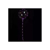 3 M Led Mor Renkli Şeffaf Balon Çubuklu Set