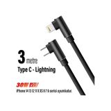 3 M Type c Şarj Kablosu Apple iPhone 14 13 12 11 Uyumlu Hızlı Pro Max Plus