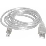 3 Metre 2.0V Şeffaf USB Yazıcı Kablosu ( Lisinya ) Alithestereo - Renkli