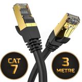 3 Metre Cat 7 Ethernet Kablosu 10 Gigabit/s 600 Mhz Premium Meta
