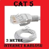3 Metre Cat5 Internet Kablosu Hazir Uçlu