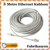 3 Metre Ethernet Adsl Internet Kablosu Cat5E
