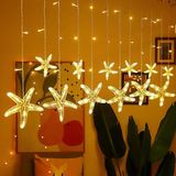 3 Metre Fişli LED Işık 10'lu Deniz Yıldızı Işık Zinciri Dekoratif Fişli Aydınlatma Ev Dekorasyonu Süsleme Salon Oda Merdiven Balkon Için Yılbaşı Eğlen - 0,5 W - Altın