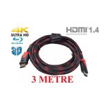 3 Metre Hdmi Kablosu Görüntü Ses 4K 1080P 3D PS3 PS4 LCD Altın