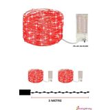 3 Metre Peri Led 2 Adet Çok Amaçlı Dekoratif Aydınlatma - Kırmızı