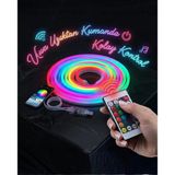 3 Metre Rgb Akıllı Neon Led Şerit Işık Telefon Kumanda Kontrollü Ambiyans Aydınlatma