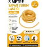3 Metre Sapan Serum Lastiği 4-6 Mm Güçlü Elastik Kauçuk Avcılık Yedek Sapan Lastiği