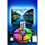 3 Metre Tv Arkası Tak Çalıştır Rgb Led 16 Renkli 4 Animasyonlu Yatak Odası Mutfak Lambader