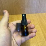 3 Ml Amber Cam Şişe Siyah Spreyli , 3Cc Kahverengi Spreyli Boş Şişe x 6 Adet