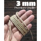 3 Mm 100 Metre Jut Halat Ip - Kendir Ip - Dekor Ipi - Kendir Ip