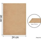 3 mm 28x24 MDF Plaka (3 ADET) - Hobi, Maket, Ahşap El Sanatları İçin Uygun (3`lü Paket)