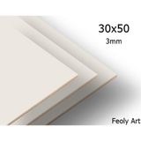 3 mm 30x50 MDF Plaka (4 ADET) - Hobi, Maket, Ahşap El Sanatları İçin Uygun (4`lü Paket)