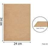 3 mm 34x24 MDF Plaka (3 ADET) - Hobi, Maket, Ahşap El Sanatları İçin Uygun (3`lü Paket)