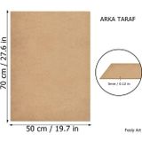 3 mm 50x70 MDF Duralit Plaka (1 ADET) - Hobi, Maket, Ahşap El Sanatları İçin Uygun (1 Adet)