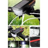 3 Modlu Elektriksiz Şarjlı Bisiklet Farı Ve Kornası Seti 120 Bel Uzun Mesafe Led Işık